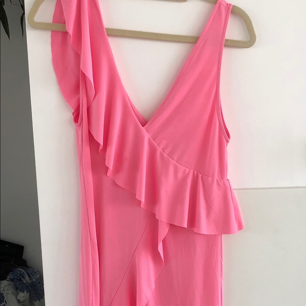 Zara hot pink dress
